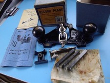 Record No.071 Router Plane Woodworking Tool Complete in Original Box Little Used