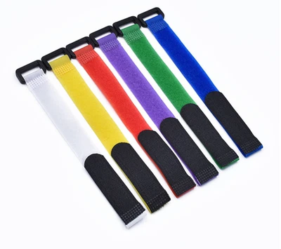 Attache-câble sangle velcro support boucle velcro fixation réglable - Photo 1/4