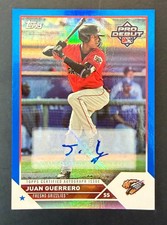 ks 2023 Topps Pro Debut Juan Guerrero Blue Foil Auto 23/150 PD-158