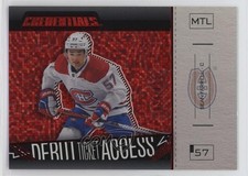 2023 Credentials Debut Ticket Access Horizontal Red /125 Sean Farrell #170 0nr3