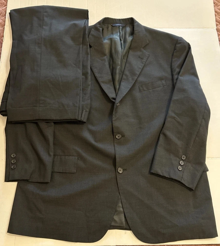 Calça Jaqueta Brooks Brothers Brooksease Masculina 48R 2 Peças Lã Azul Marinho 42x28 - Imagem 2 de 4