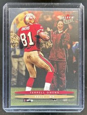 2003 Fleer Ultra Terrell Owens Platinum Medallion #/100 49ers