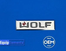 811172 Genuine Wolf Stick-On Logo Nameplate Hoods  | BBQ/BBQ-2/OG/RT