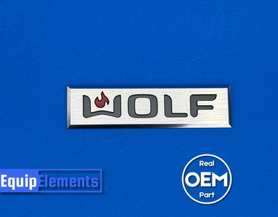 811172 Genuine Wolf Stick-On Logo Nameplate Hoods  | BBQ/BBQ-2/OG/RT