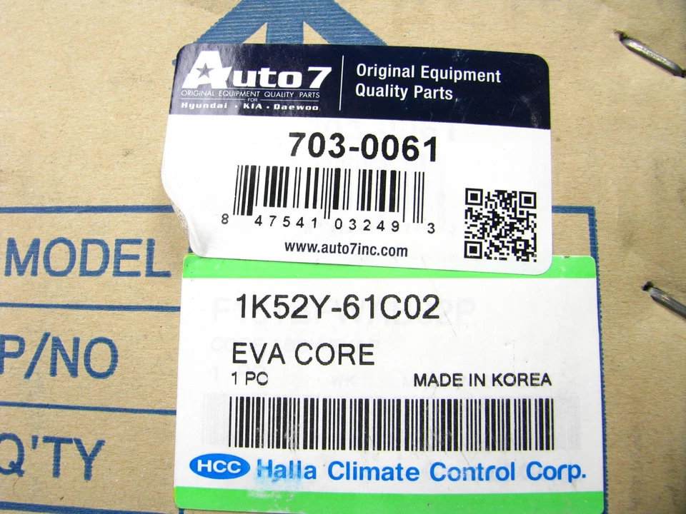 Núcleo evaporador de aire acondicionado automático 7 703-0061 para Kia Sedona 2002-2005 Foto 4 de 4