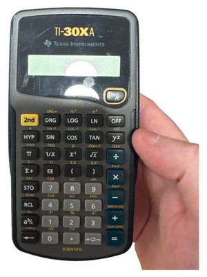 Texas Instruments TI-30XA Taschenrechner Schule Studium Büro Schwarz