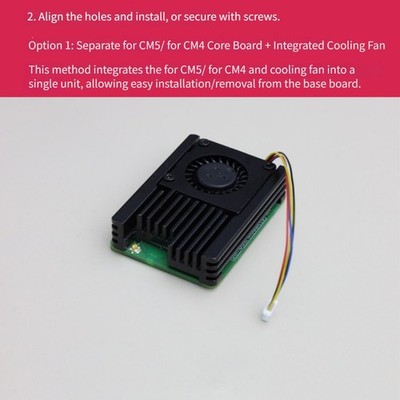 Geräuscharmer Lüfter für für Raspberry Pi CM5 mit Automatik für PWM Steueru