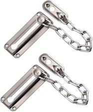 2 Pack Door Chain Lock Stainless Steel for insid Door Guard Security Latch