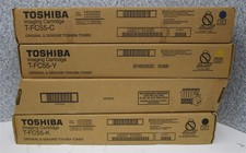 TOSHIBA GENUINE Lot of 4 T-FC55-C Y M K Toner Cyean Yellow Magenta Black NEW