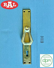 Coppia Maniglie a Pendolo Placca Patent OTTONE LUCIDO Q 6mm/8mm interasse scelta