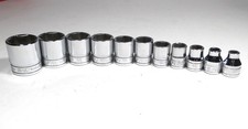 Snap-on Tools 38 Drive 11 Piece 6 Pt Sae Socket Set 14 To 78 Made In Usa