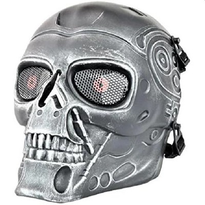 Terminator Arnold Schwarzenegger PVC Maske Full Face Cosplay Replik