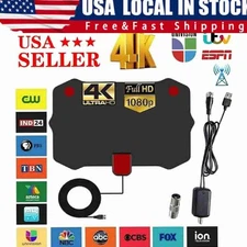 5600 Miles Digital TV Antenna Indoor HDTV Amplified Signal Booster 4K HD 1080P