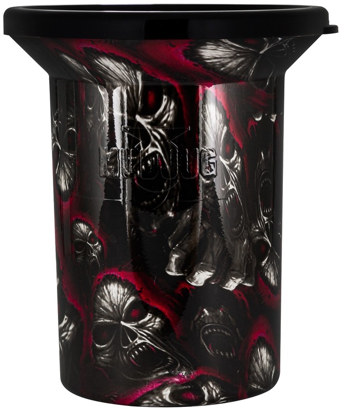 Mud Jug Roadie Red with Skulls No Lid