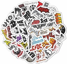 100Pcs Heavy Metal Band Stickers, Rock Stickers, Heavy Metal Gifts for Men an...