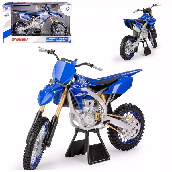 Yamaha YZ450F 2022 Model Skala 1:6 Metalowy Motor Motocykl New Ray New Ray-image