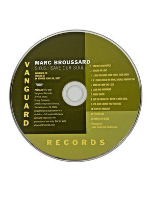 Marc Broussard S.O.S.: Save Our Soul Digital Audio CD Vanguard Records 2007