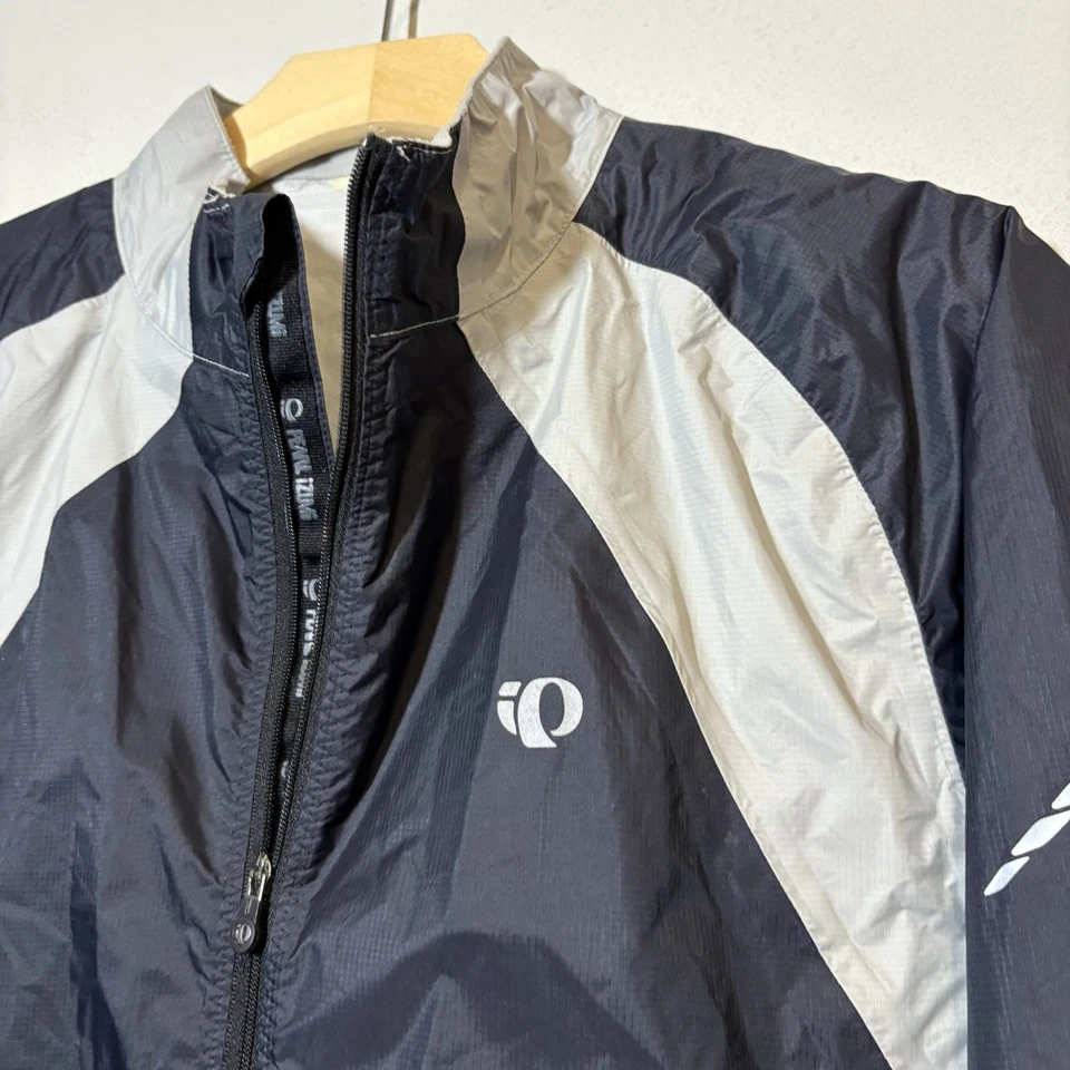 Pearl Izumi Lightweight Biking Cycling Jacket Mens Size Large Black Gray - Image 3 of 4