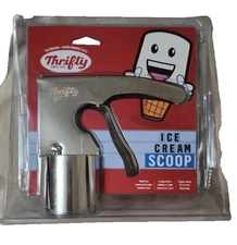 Thrifty Ice Cream ~ Stainless Steel Cylinder Ice Cream Scoop ~ No Mess BRAND NEW