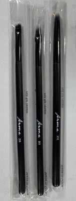Firma Beauty 3 Pc Eye Makeup Brush Set 205/301/206 Precision Blending Detail NEW
