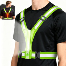 LED Reflective Vest Super Bright Lighting, Running Light for Runners