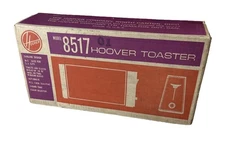 Vintage Hoover Stainless 4 Slice 11" Long Slots Toaster Model 8517