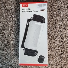 TPU PC Protective Case For Nintendo Switch 2 Black/Transparent - New Open Box
