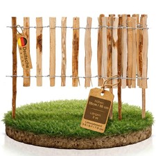 Recinzione a innesto legno lunga 3 m aiuola prato bordura giardino rotolo pali recinzione