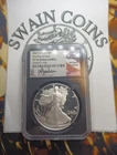 2022 W American SILVER EAGLE NGC PF70 MICHAEL GAUDIOSO SIGNED ED113