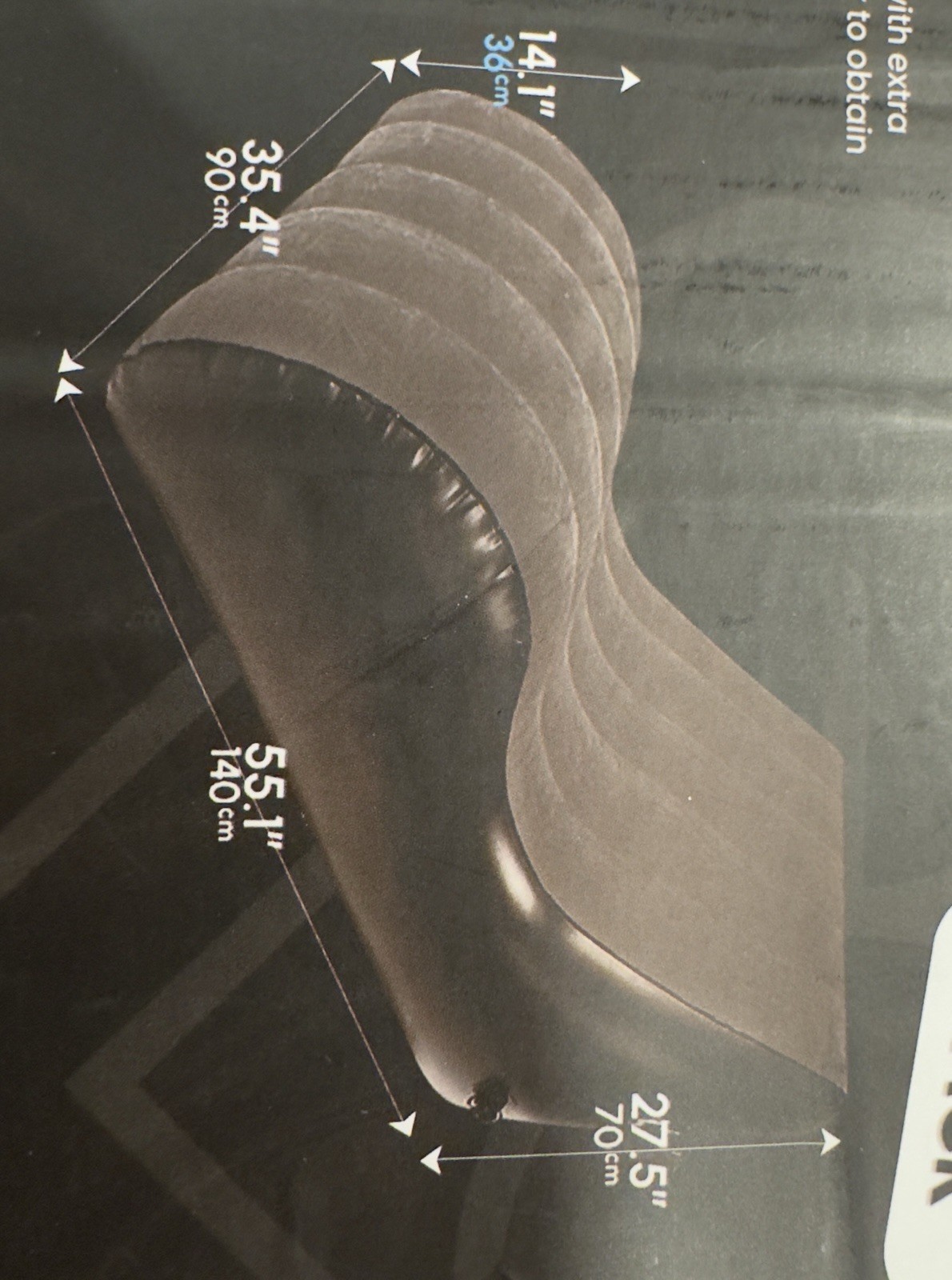 Sofá inflable impermeable Love | Sofá multifuncional Love con asas