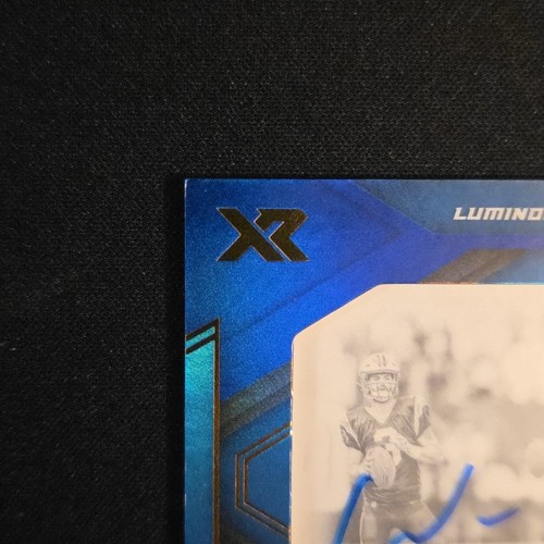 2019 Panini XR Will Grier Luminous Endorsements /49 RC Auto - Picture 5 of 11