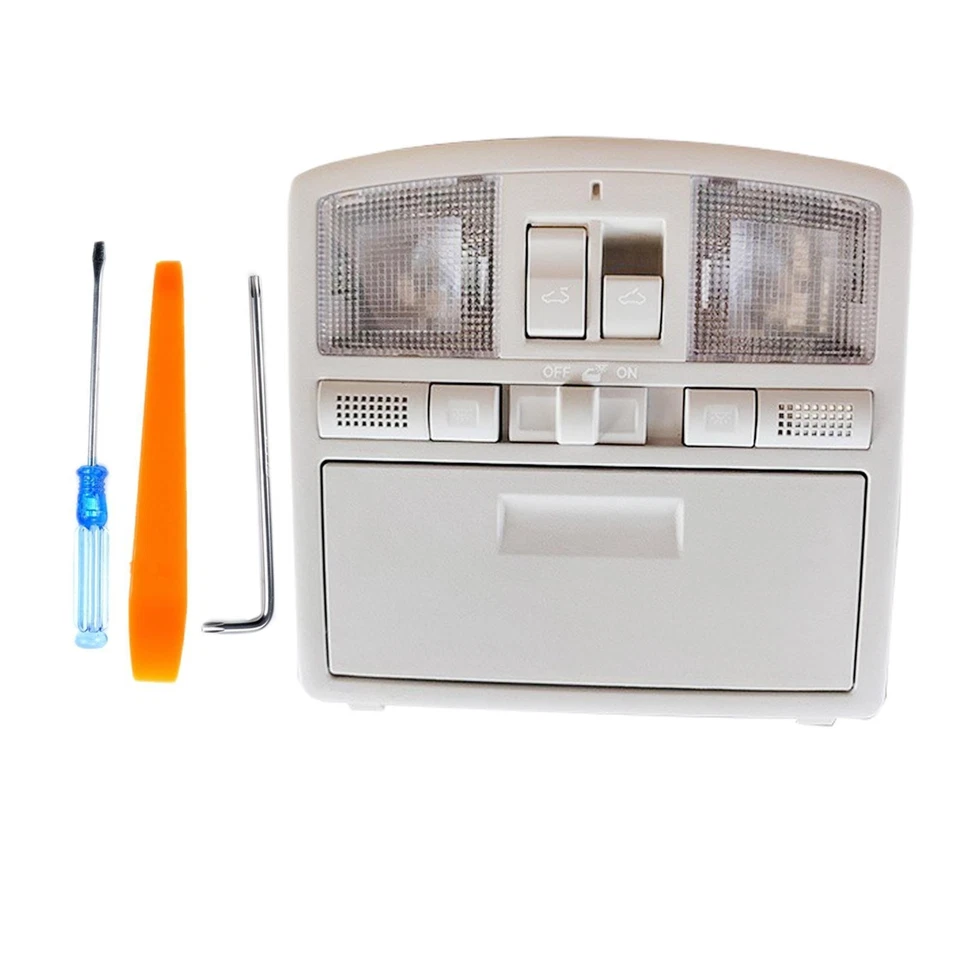 Overhead Consoles with Sunroof Gray for Mazda 6 2009-2011 Reading Light 1Set✅ - Image 3 of 4