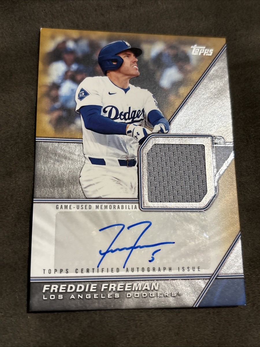 2026 Topps Series 1 - Game Used Auto Relics Freddie Freeman /50