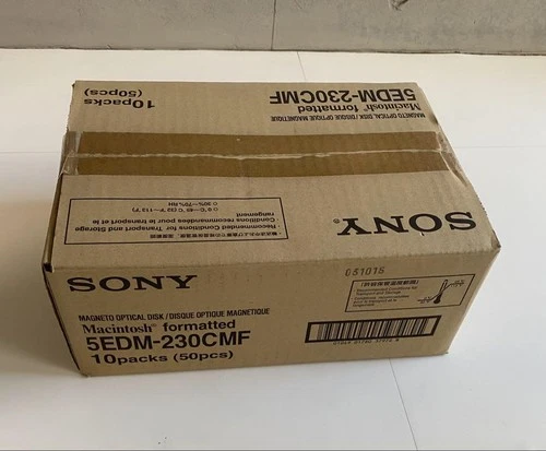 50x SONY 230MB MO Disks Mac Format 5-Pack x10 New Old Stock Magneto Optical
