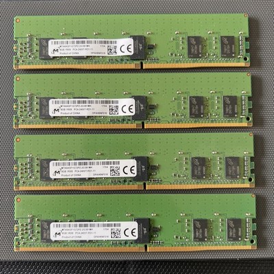 32GB Micron (8GB X4) 1RX8 PC4-2400T-RD1-11 MTA9ASF1G72PZ-2G3B1
