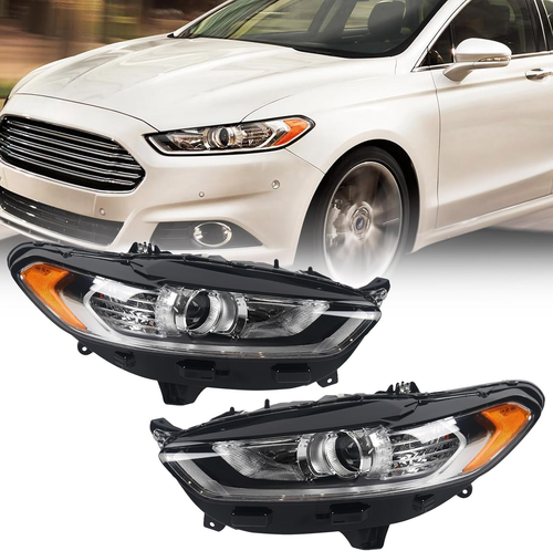 for Ford Fusion Headlight Assembly 2013 2014 2015 2016 Halogen Projector Headlam - 第 11/12 張圖片