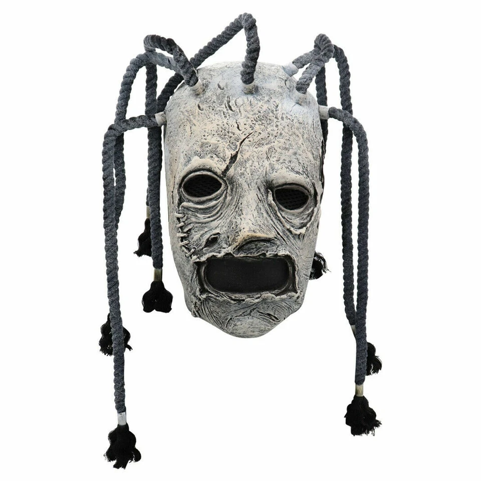 Maske ausgefallene Halloween Slipknot Corey Taylor Latex Maske Dreadlocks Cospla - Bild 2 von 4