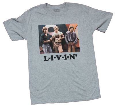Dazed & Confused Adult New T-Shirt - L-I-V-I-N LIVIN Group Photo Box