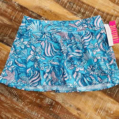 Skort Sport Lilly Pulitzer Luxletic - Taille L, Bleu, UPF 50+, Neuf Avec étiquettes