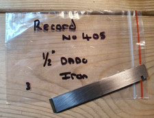 Vintage Record No 405 Multi Plane 1/2" Dado Iron Old Woodworking Hand Tools Tool