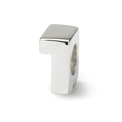 Ziffer 1 Perle .925 Sterling Silber Reflexionsperlen