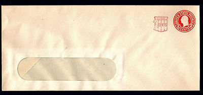 #U537 Washington Revalued Stamped Window Envelope wmk 43 (Size 23 Die 1 ...
