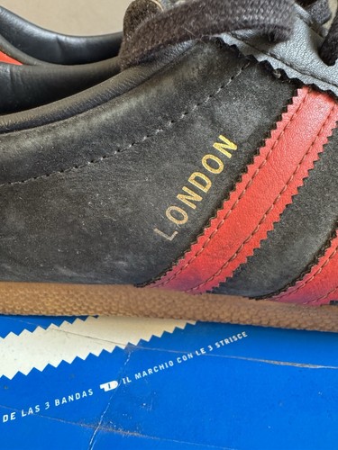 Adidas Originals London City Series 2010 Black Red Trainers Size UK 8 Ii OG Box - 第 6/12 張圖片