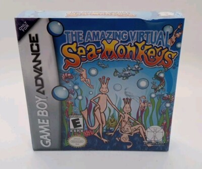 The Amazing Virtual Sea-Monkeys (Nintendo Game Boy Advance, 2002) GBA Sealed