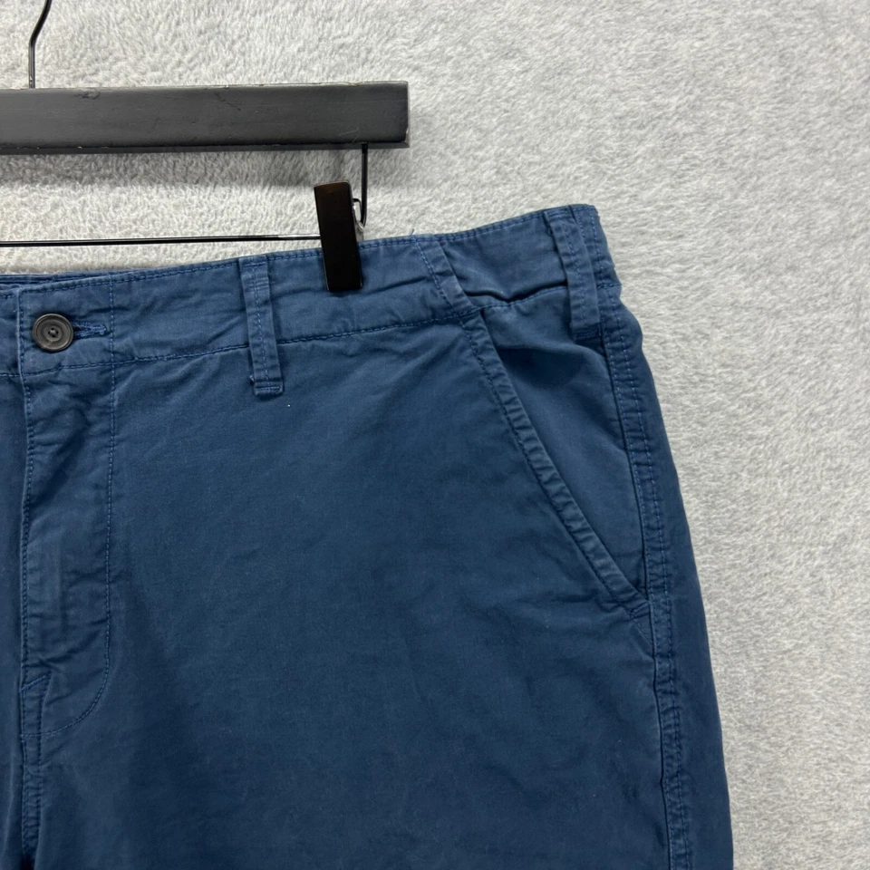 Pantalones Cortos Lucky Brand Para Hombre Talla 40 Azul Frente Plano Chino Caquis Algodón Rendimiento Foto 3 de 4