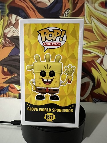 Funko Pop Bob Esponja Pantalones Cuadrados - Guante Mundo Bob Esponja con Protector - Imagen 2 de 3