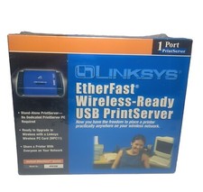 Linksys EtherFast Wireless Ready USB 1 Port PrintServer PPS1UW Sealed