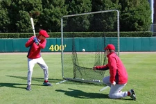 Jones-Sports Sock Net 7'x7' Professional Baseball Safety Heavy 60ply Net & Frame
