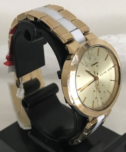 Nuevo con etiquetas reloj Michael Kors Garner esfera en tono dorado para damas MK6472 - Imagen 3 de 5