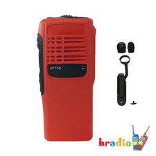 Red Repair Front Housing Cover Case replacement for HT750 Portable Radio
